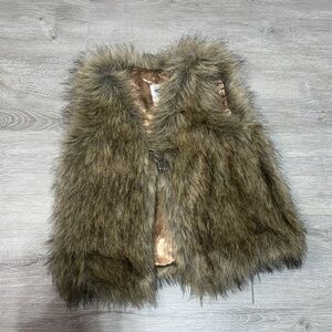 Old Navy Kids faux Fur Vest in Brown